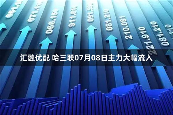 汇融优配 哈三联07月08日主力大幅流入